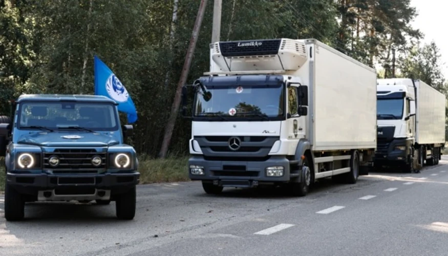 Розвантаження репатрійованих тіл загиблих військовослужбовців спеціалізованими державними установами