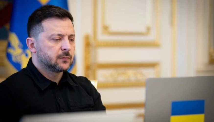Президент Володимир Зеленський під час звернення