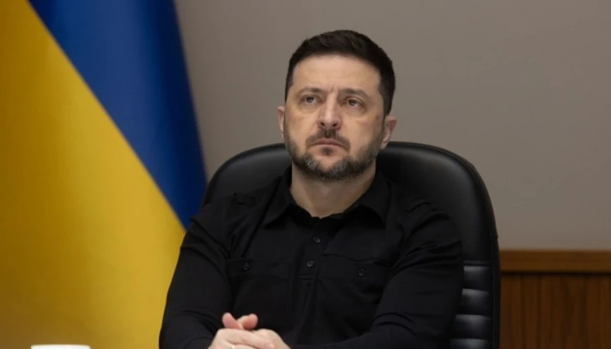 Володимир Зеленський під час вечірнього відеозвернення (фото: Офіс Президента)
