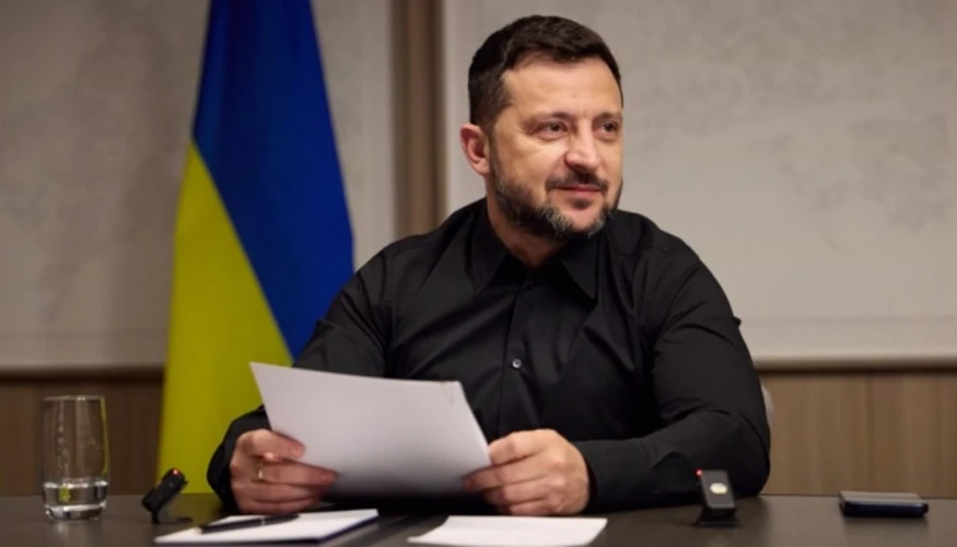 Президент Володимир Зеленський під час виступу