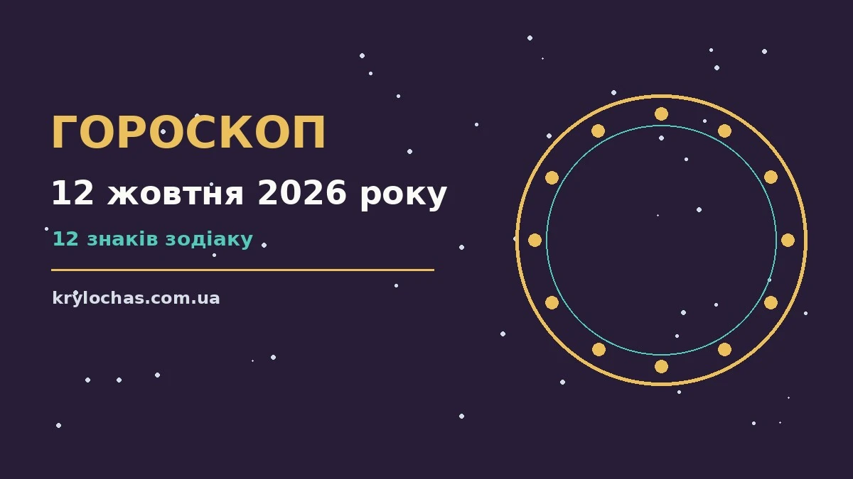 Гороскоп на 12 жовтня 2026 року: настрій, справи та гроші