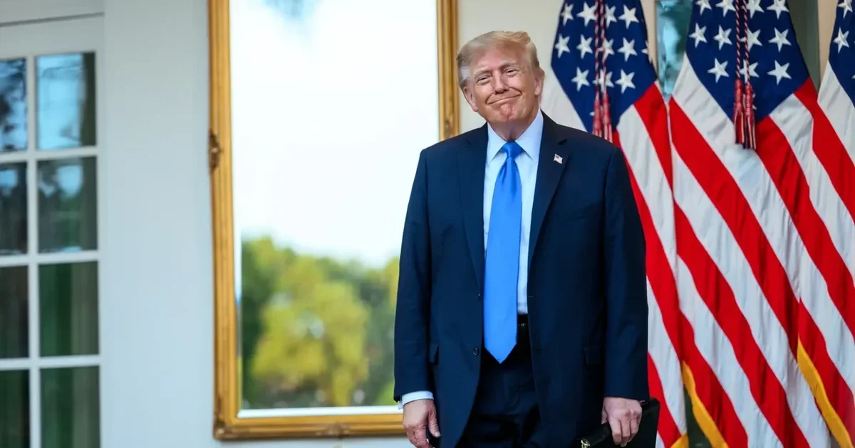 Президент США Дональд Трамп під час виступу в Білому домі