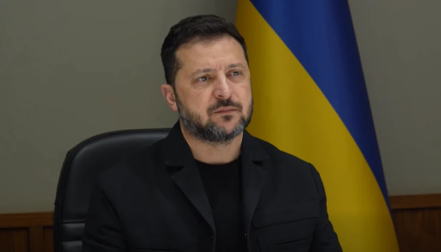 Президент Володимир Зеленський під час звернення